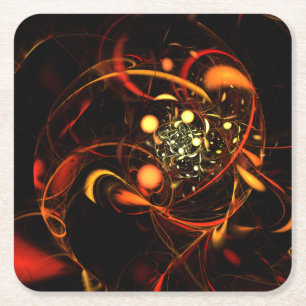 Dessous-de-verre Carré En Papier Heartbeat