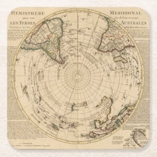 Dessous-de-verre Carré En Papier Hémisphère sud 4