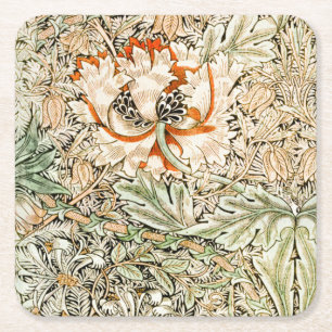 Dessous-de-verre Carré En Papier Honeysuckle, William Morris