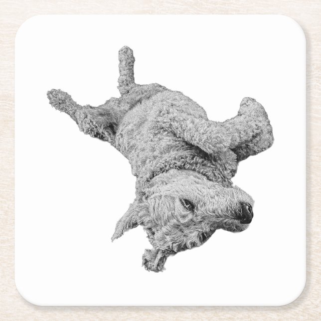 Dessous-de-verre Carré En Papier Humour au repos (Devant)