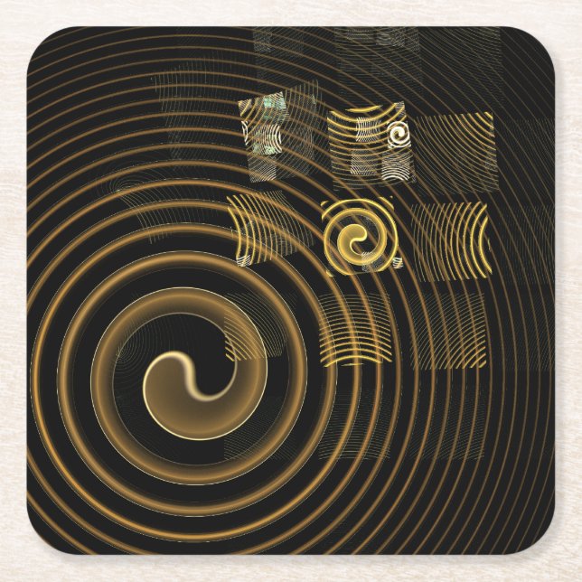 Dessous-de-verre Carré En Papier Hypnosis (Devant)