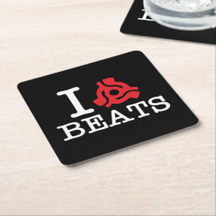 Dessous-de-verre Carré En Papier I 45 battements d'adaptateur