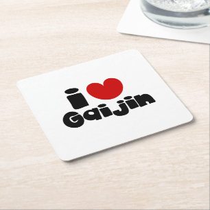 Dessous-de-verre Carré En Papier i heart Gaijin