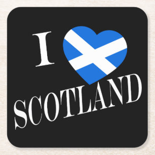 Dessous-de-verre Carré En Papier I Heartflag Scotland