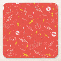 Icône de la foudre Flash et motif de gribouillis