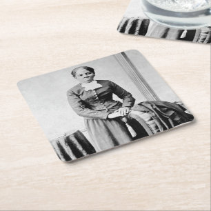 Dessous-de-verre Carré En Papier Icônes de l'histoire noire : Harriet Tubman, Droit