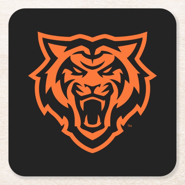 Dessous-de-verre Carré En Papier Idaho State University Bengals Spirit Design (Devant)