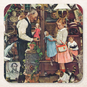 Dessous-de-verre Carré En Papier Imbécile d'avril, 1948