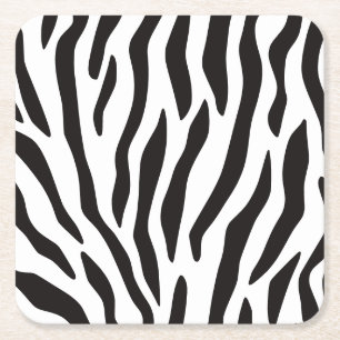 Dessous-de-verre Carré En Papier Impression de motif animal