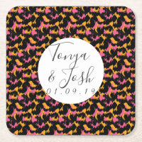 Imprimé guépard coloré motif moderne mariage