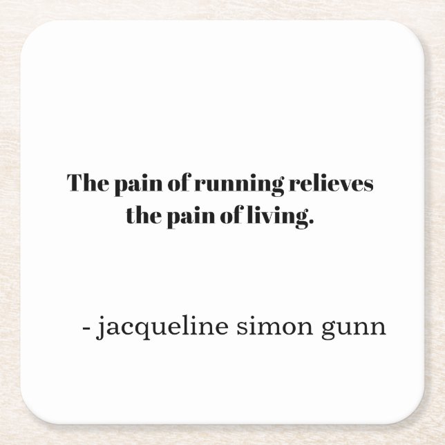 Dessous-de-verre Carré En Papier Inspiration runners  (Devant)