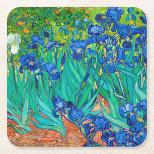 Dessous-de-verre Carré En Papier Irises, Vincent van Gogh