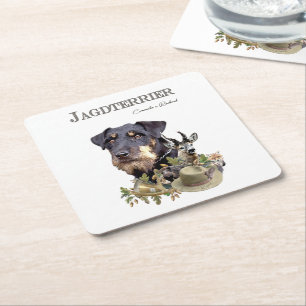 Dessous-de-verre Carré En Papier Jagdterrier