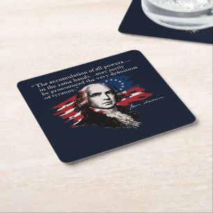 Dessous-de-verre Carré En Papier James Madison
