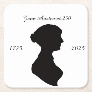 Dessous-de-verre Carré En Papier Jane Austen à 250 ans