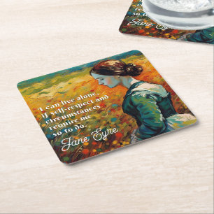 Dessous-de-verre Carré En Papier Jane Eyre Cite Monet Style Peinture