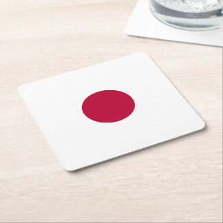 Dessous-de-verre Carré En Papier Japan Flag: Land of Rising Sun, Hinomaru, Nisshōki