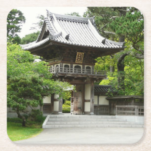 Dessous-de-verre Carré En Papier Jardin japonais de thé à San Francisco