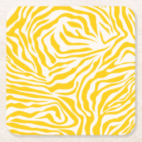 Jaune zèbre rayures Preppy Wild Poster de animal