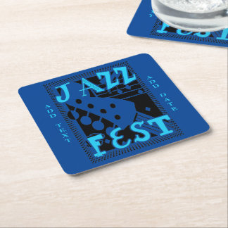 Dessous-de-verre Carré En Papier Jazz Fest Skelton