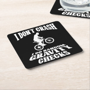 Dessous-de-verre Carré En Papier Je Fais Random Gravity Checks Off Road Bike Lovers