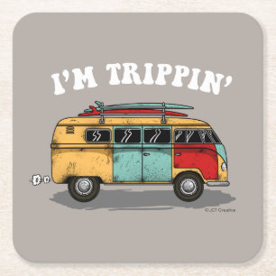 Dessous-de-verre Carré En Papier Je suis Trippin'