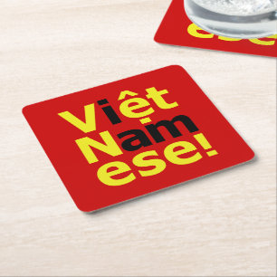 Dessous-de-verre Carré En Papier je suis Viêt Namese !