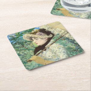 Dessous-de-verre Carré En Papier Jeanne (printemps) Edouard Manet