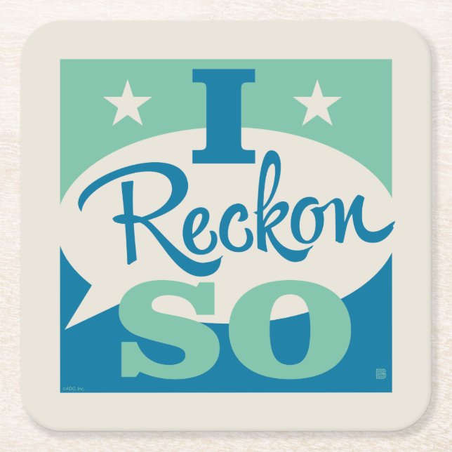 Dessous-de-verre Carré En Papier J'Estime Cela (Devant)