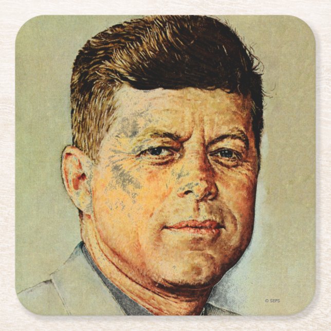 Dessous-de-verre Carré En Papier John F. Kennedy IN MEMORIAM (Devant)