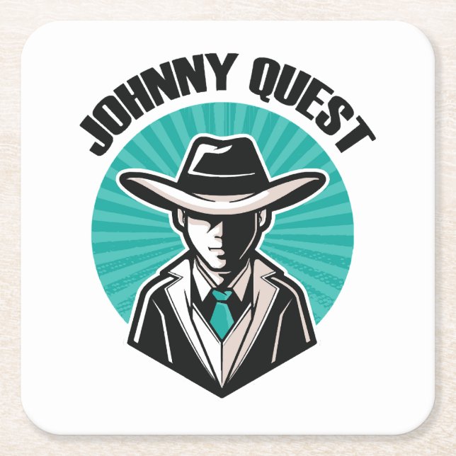 Dessous-de-verre Carré En Papier Johnny Quest (Devant)