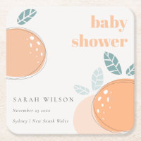 Joli Baby shower Abstrait orange Fruity Bold