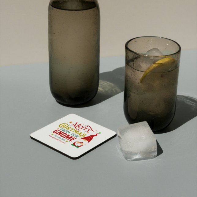 Dessous-de-verre Carré En Papier Joyeux Noël De Notre Gnome À Votre (Créateur téléchargé)