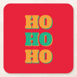Dessous-de-verre Carré En Papier Joyeux Nouvel An Joyeux Noël Période des Fêtes HoH