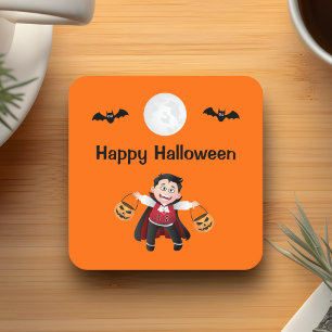 Dessous-de-verre Carré En Papier Jumping orange coloré Halloween Kids Party