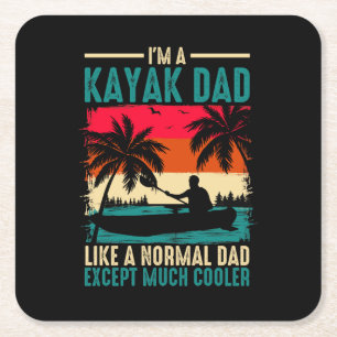 Dessous-de-verre Carré En Papier Kayak Papa