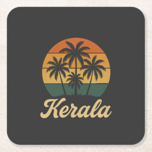 Dessous-de-verre Carré En Papier kerala inde