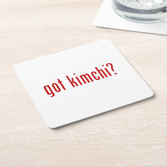 Dessous-de-verre Carré En Papier Kimchi ? (Incliné)