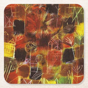 Dessous-de-verre Carré En Papier Klee - Composition cosmique