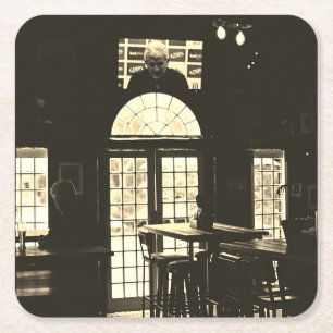 Dessous-de-verre Carré En Papier Kodak Film BNW Bar Beer TV Windows Dessous de verr