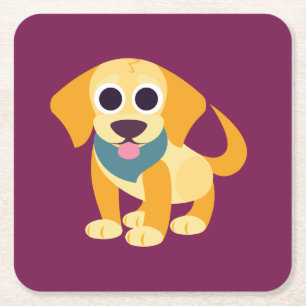 Dessous-de-verre Carré En Papier La BO le chien