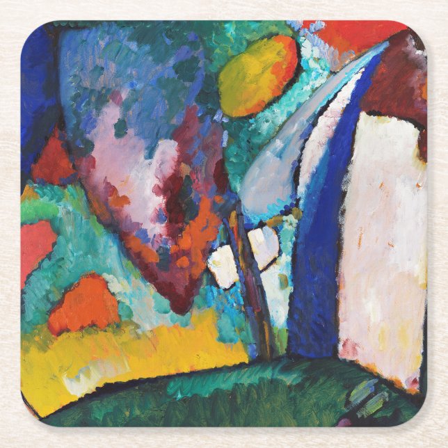 Dessous-de-verre Carré En Papier La Cascade, Wassily Kandinsky (Devant)