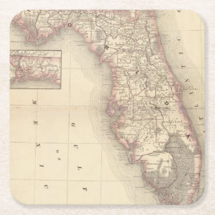 Dessous-de-verre Carré En Papier La Floride 10