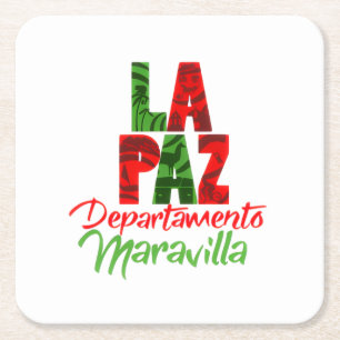 Dessous-de-verre Carré En Papier La Paz département merveilleux