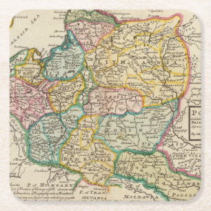 Dessous-de-verre Carré En Papier La Pologne 6 2
