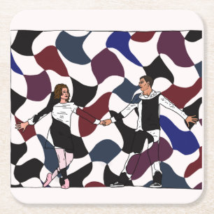 Dessous-de-verre Carré En Papier La prochaine étape James et Riley 'Whirlwind'