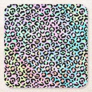 Dessous-de-verre Carré En Papier La série Léopard Iridescent Design 5