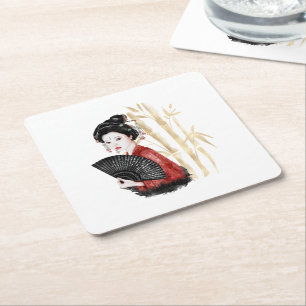 Dessous-de-verre Carré En Papier La série Okinawa Design 39