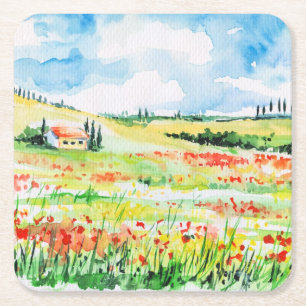 Dessous-de-verre Carré En Papier La Toscane