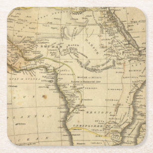 Dessous-de-verre Carré En Papier L'Afrique 17